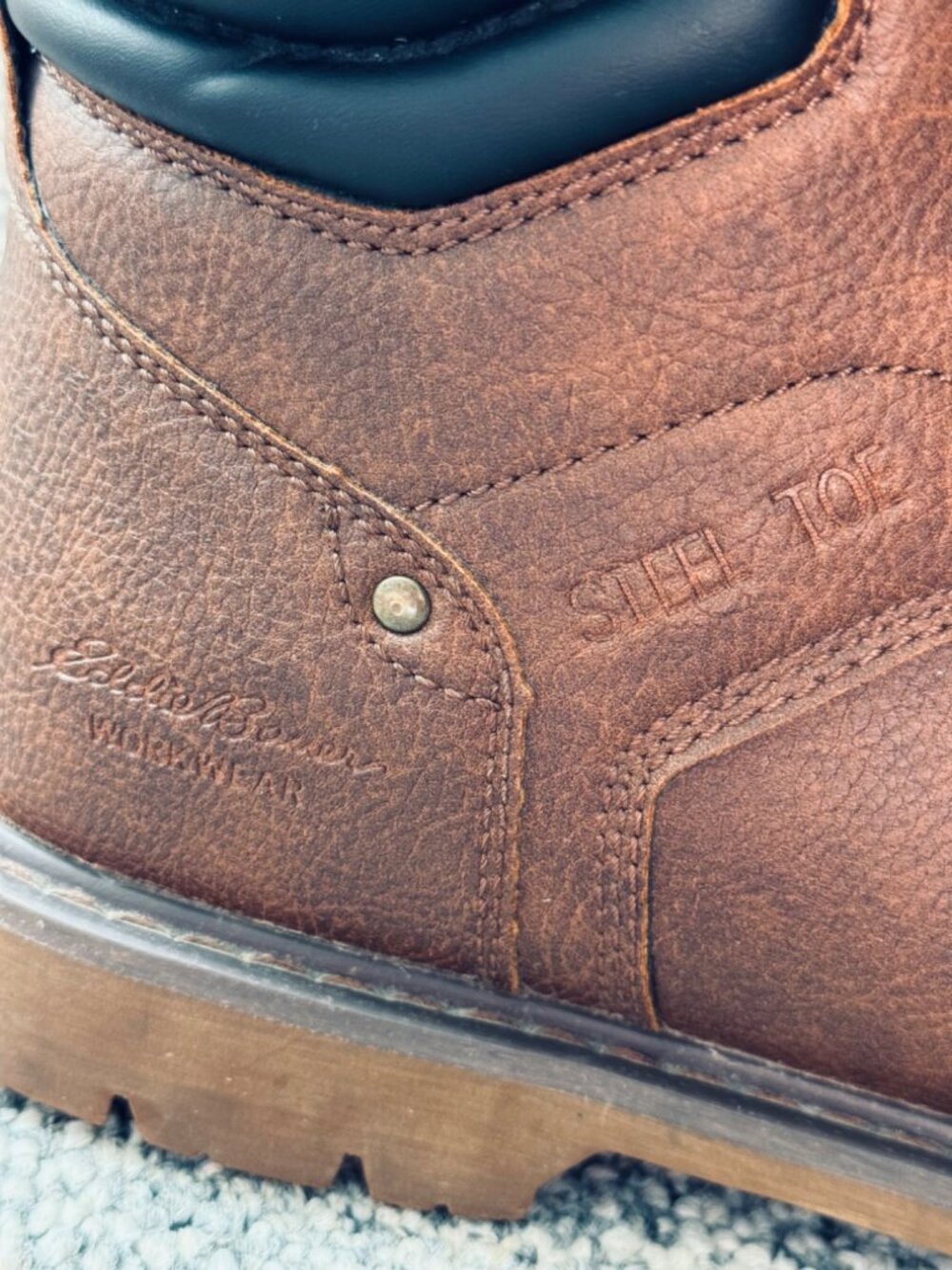 Eddie Bauer Medford ST Mens Size 11 M Steel Toe Work Boots Brown ASTM F2413-18 - Picture 8 of 11